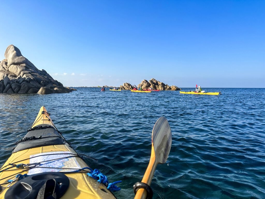 Sea Kayak in the entrance of Bonifacio